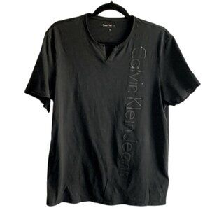 Calvin Klein Mens Henley Short Sleeve T-Shirt Cotton Casual Shirt